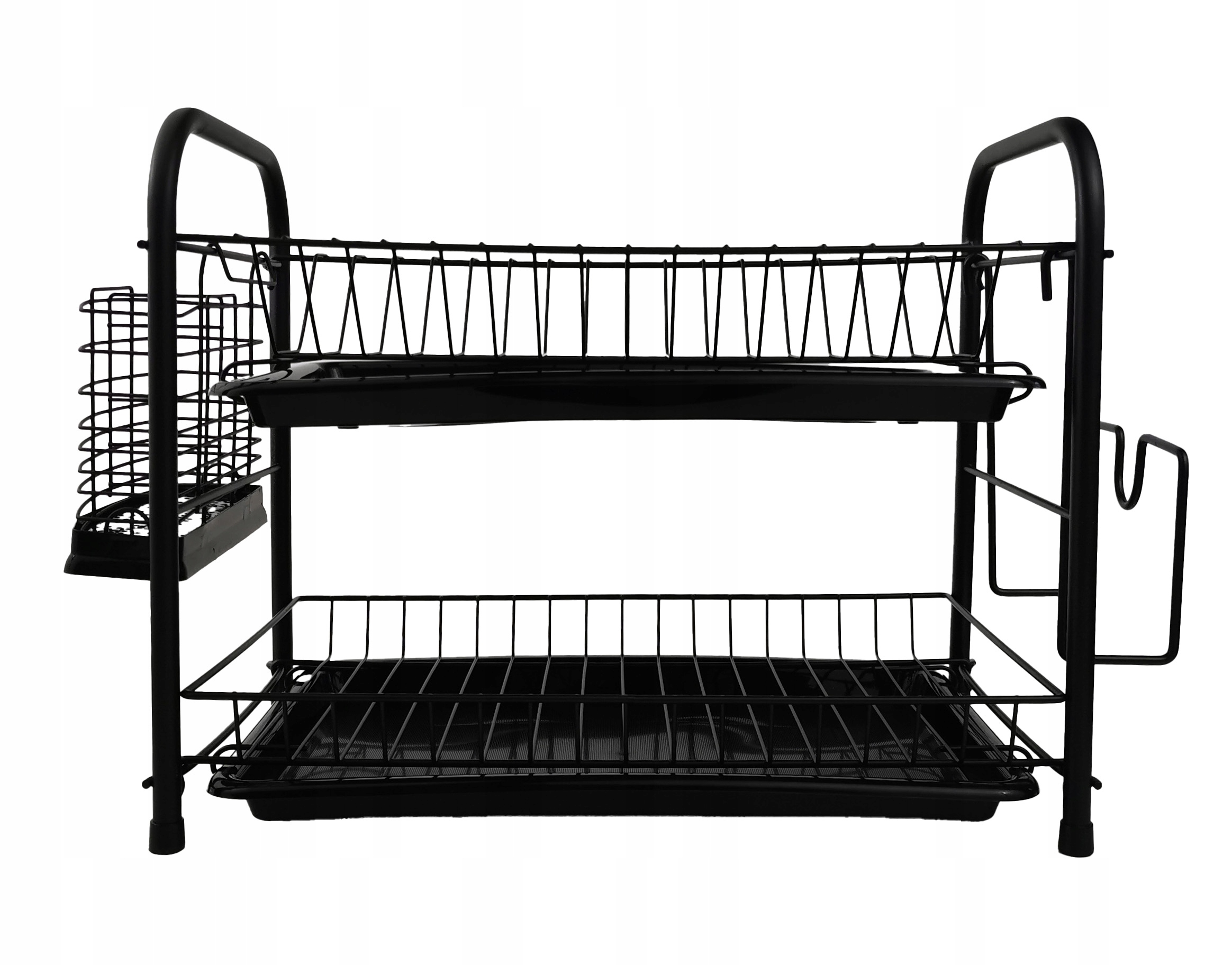 SUSZARKA DO NACZYŃ STOJĄCA OCIEKACZ Z TACKĄ CZARNA DWUPOZIOMOWA WZ1 Marka KONTRAST