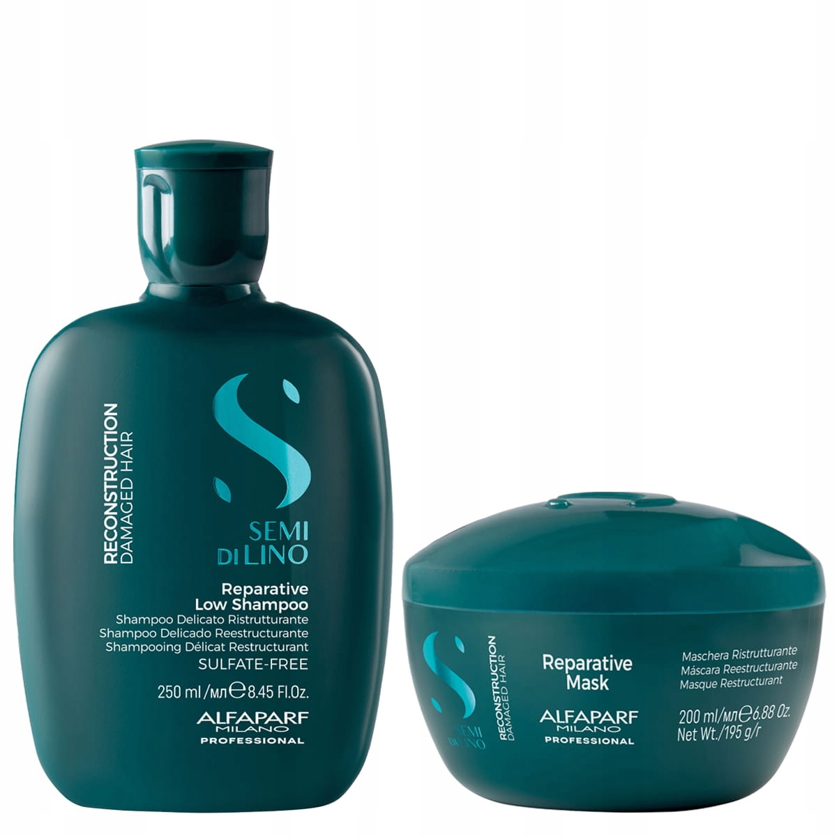 Alfaparf sdl Reparative zestaw regenerujący włosy zniszczone szampon maska