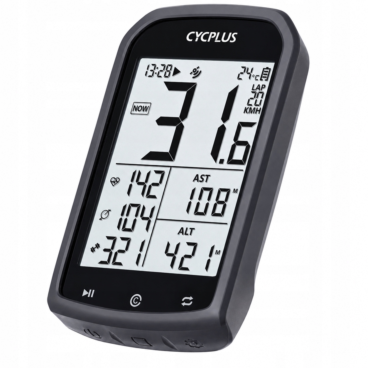 Gps počítač cyklistických počítačů Cycplus M1 Ant+ Bluetooth 5.0 1200 mAh IPX6
