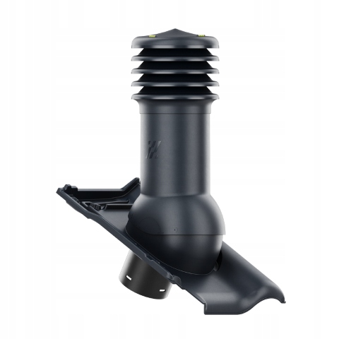 Větrací komín fi150 HiVent střešní krytina Creaton Titania Břidlice Glazura