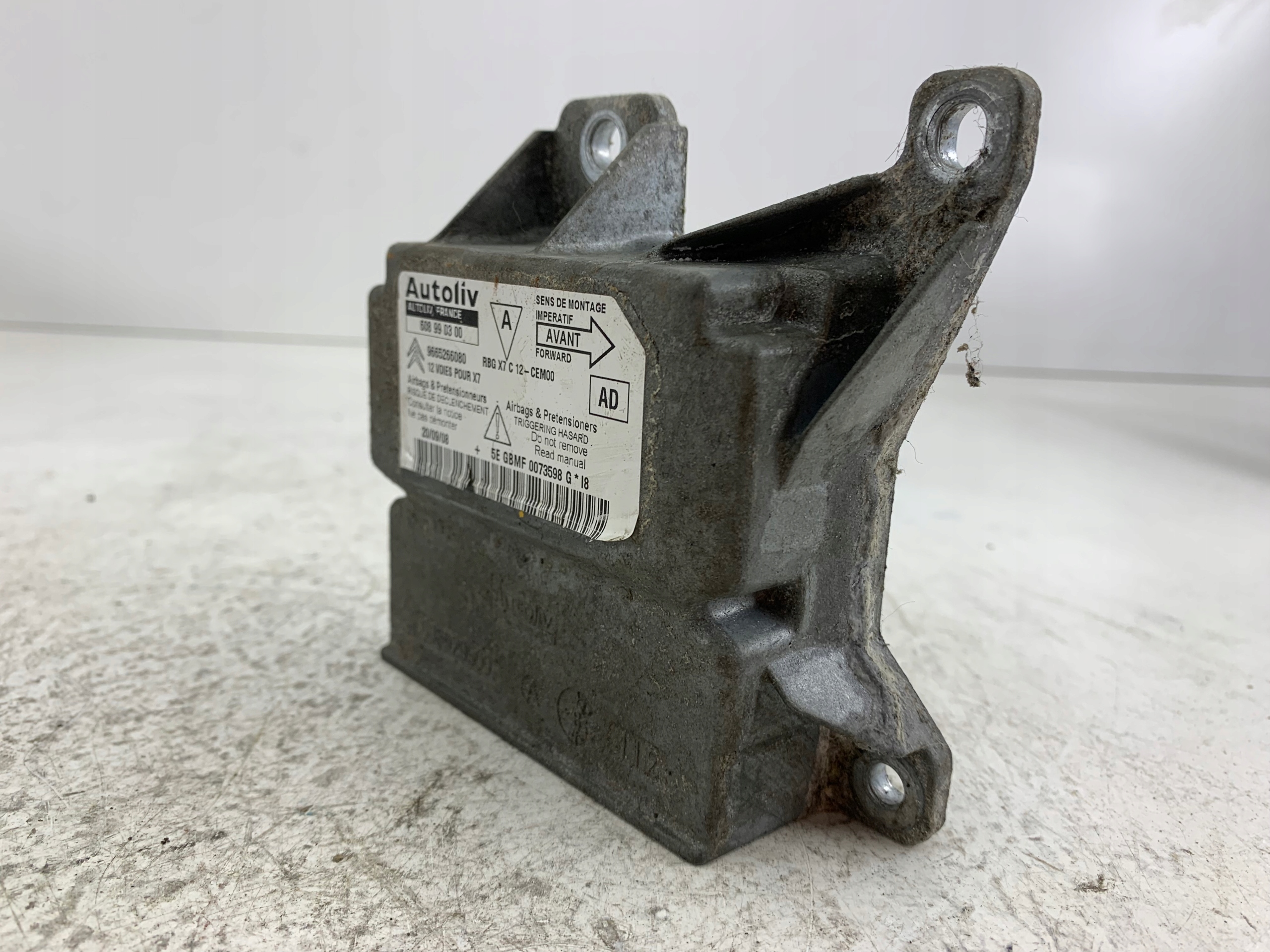 CITROEN C5 III SENSOR modulo airbag airbag 9665266080