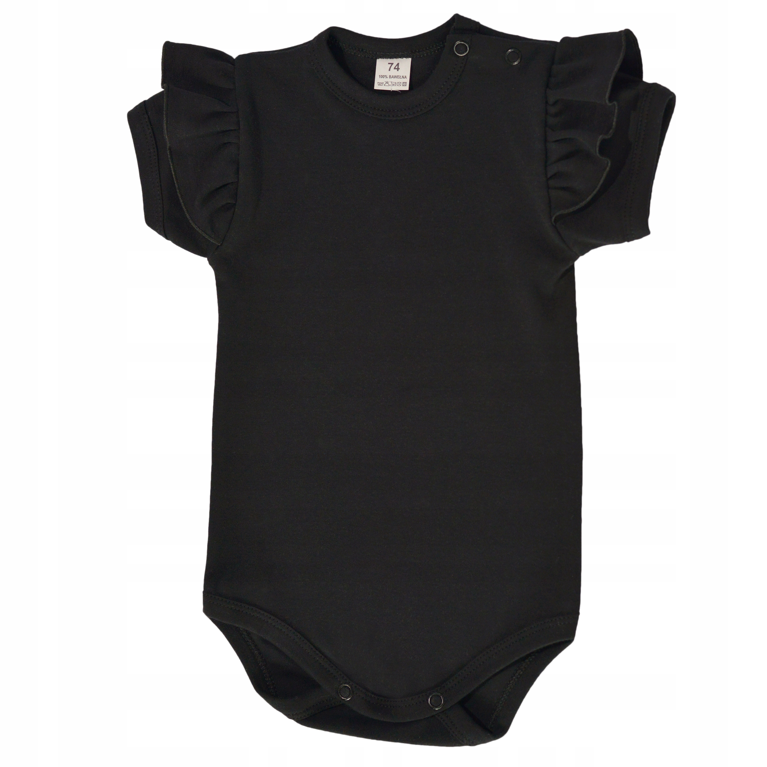 

Body falbanka krótki Czarny R 62