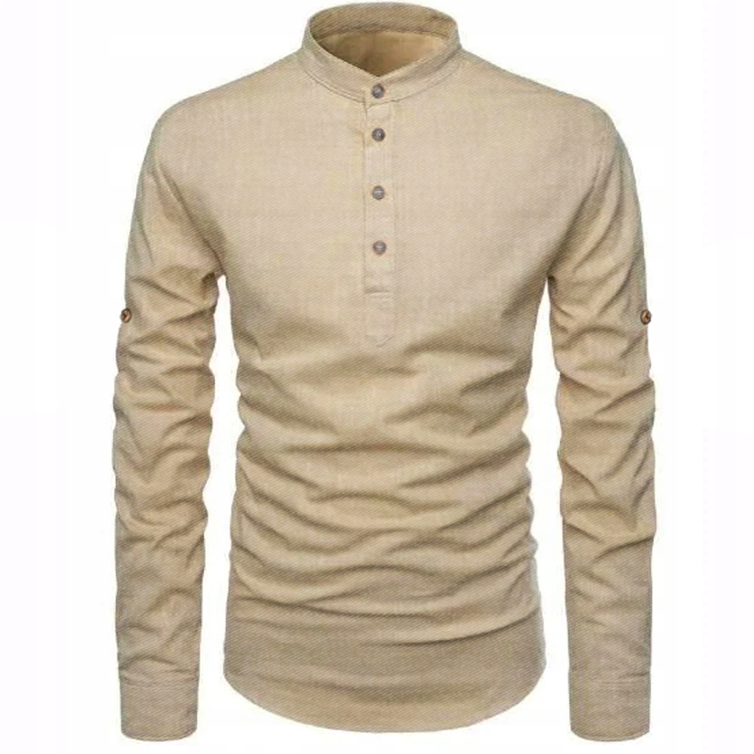 Pánská košile Casual každodenní bavlněná stojáček