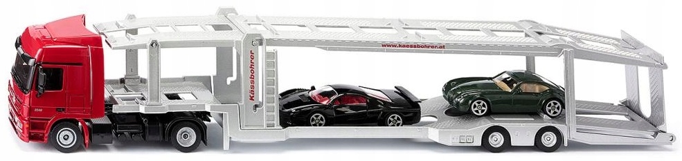 SIKU 3934 Ciężarówka do przewozu aut + 2 Auta 1:50 Certyfikaty, opinie, atesty CE