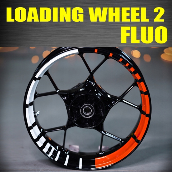 Loading Wheel 2 Fluo Samolepky pásky na kola okraje pro Honda