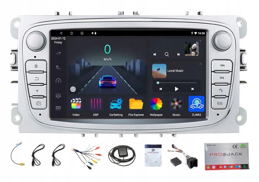 Navigační Rádio Android Gps Ford Focus S-maxmondeo IV Wifi Carplay 4/64GB