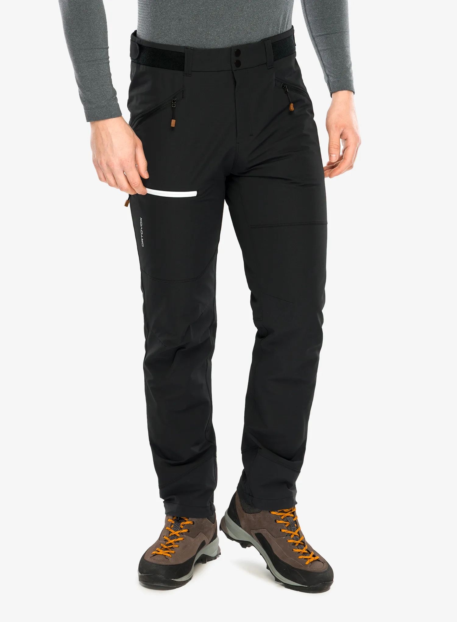Spodnie softshell Ortovox Seceda Softshell Pants black raven S
