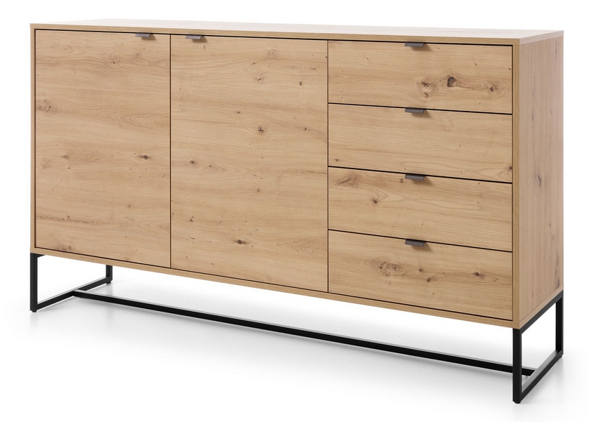 

Komoda 153 dąb artisan loftowa metalowe nogi Amr