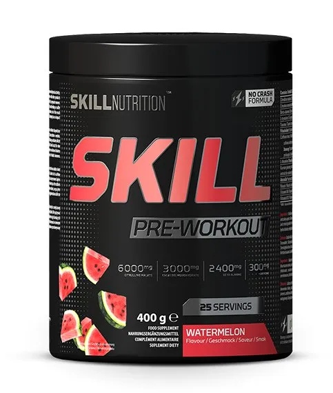 Skill Nutrition Skill Pre-Workout Melounový prášek 400 g