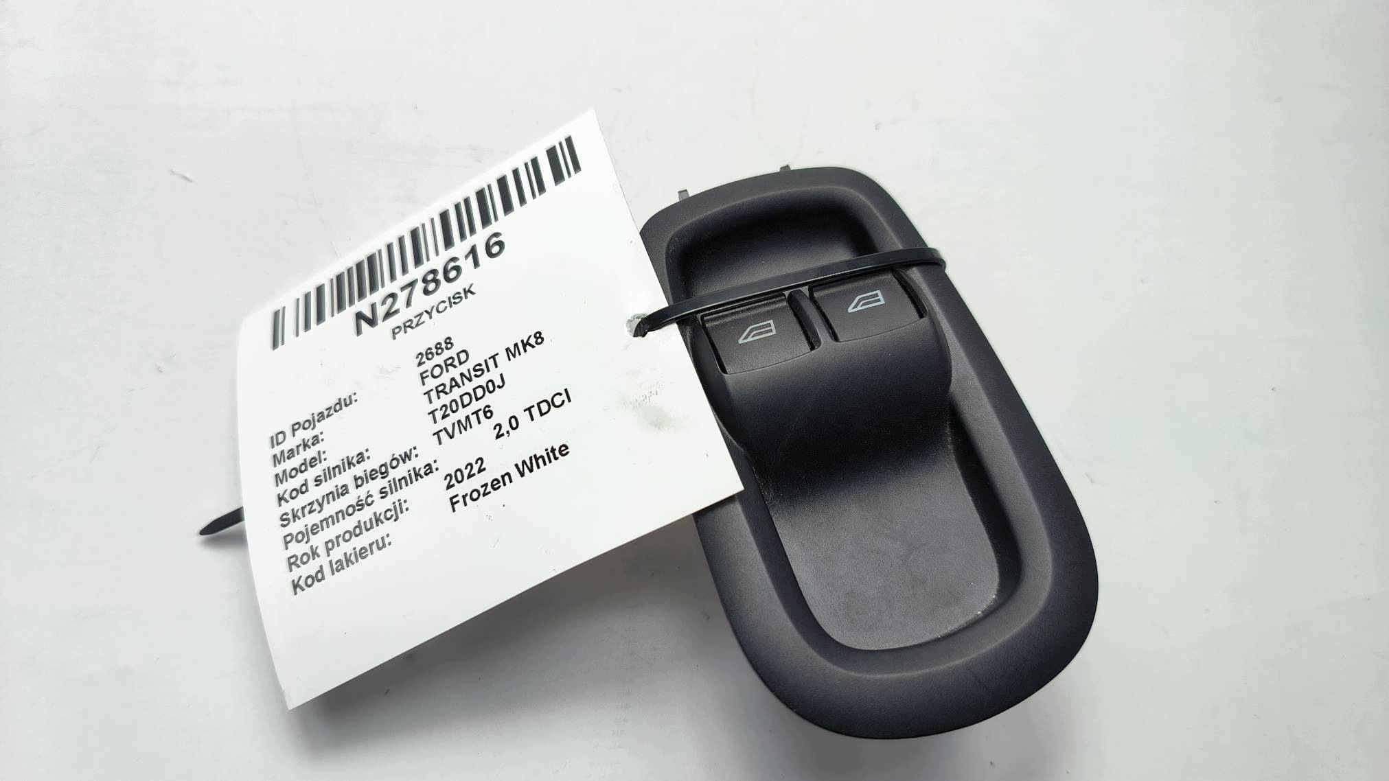 button GK2T-14A132-CB FORD TRANSIT MK8