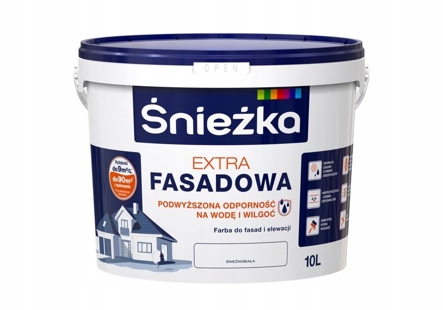 Elewacyjna ŚNIEŻKA EXTRA FASADOWA Biały 10L