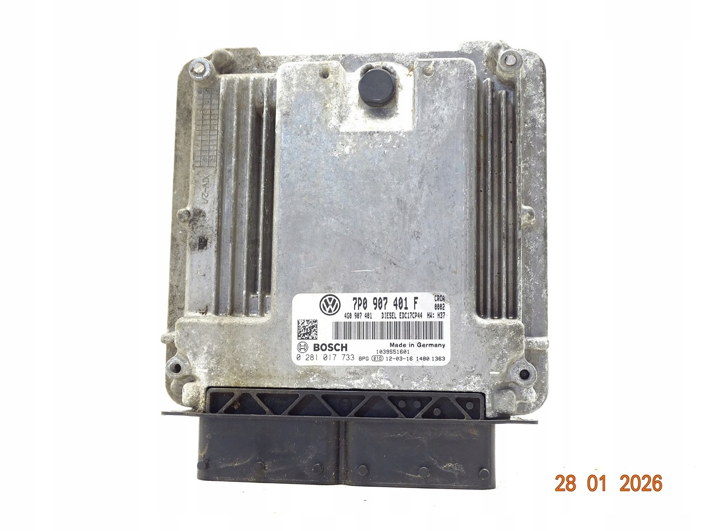computer control unit of the engine VW TOUAREG II 7P TDI 7P0907401F