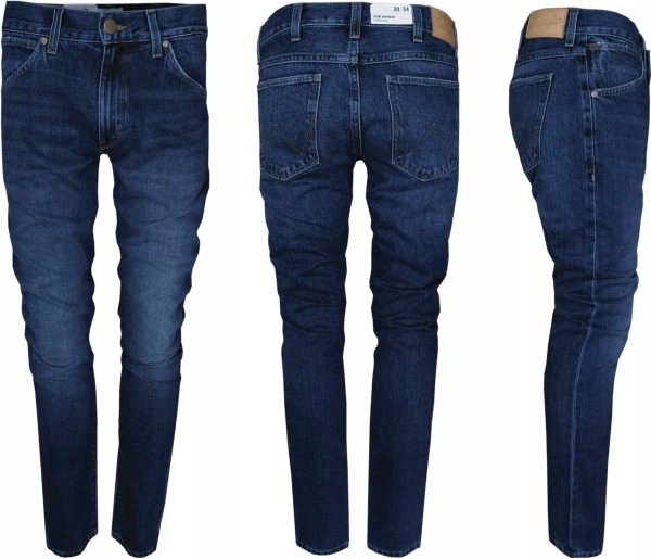 

Wrangler Larston Spodnie Jeansowe Rurki W30 L34