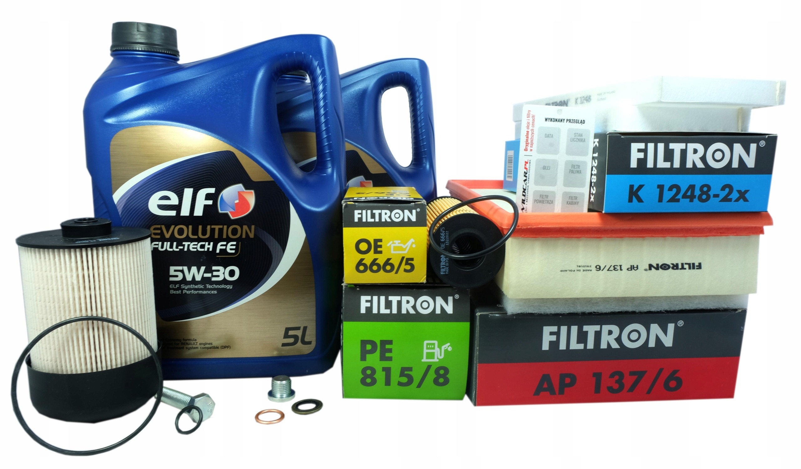 4 x filter olej 5W30 Nissan Interstar NV400 2.3 dCi
