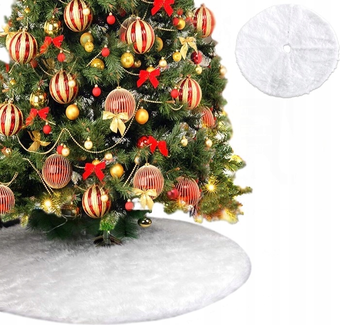 

Mata Pod Choinkę Dywanik Biały 122CM