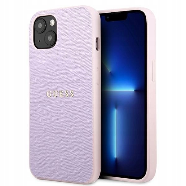 Guess GUHCP13SPSASBPU iPhone 13 mini5,4" fioletowy/purple Saffiano