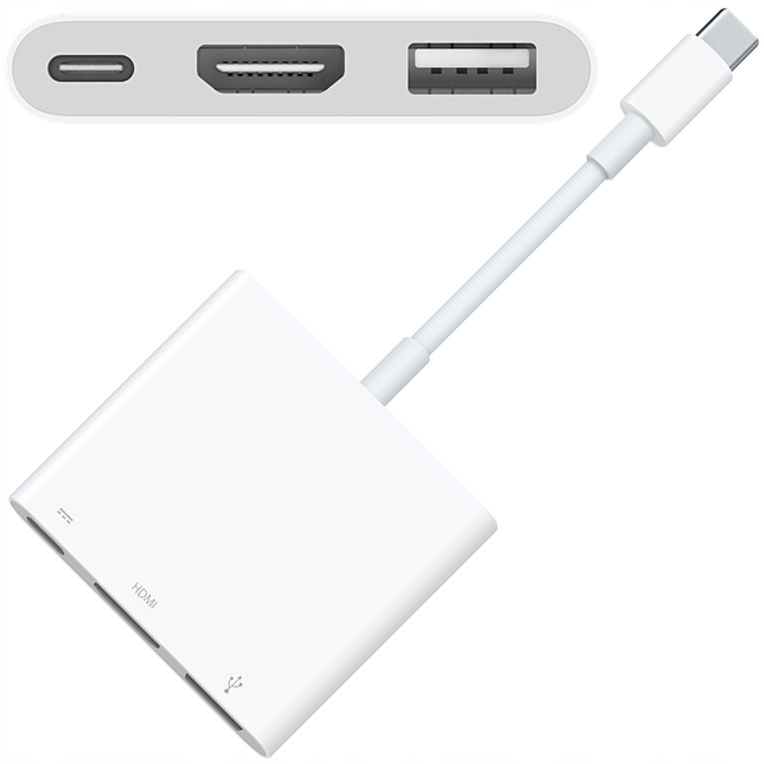 CO2 Przejściówka Adapter Kabel Usb-c Hdmi Hub 3W1 Usb Typ C Usb Full Hd Mhl