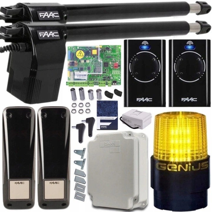 Zestaw automatyki do bramy Faac 414 Short Lamp Led