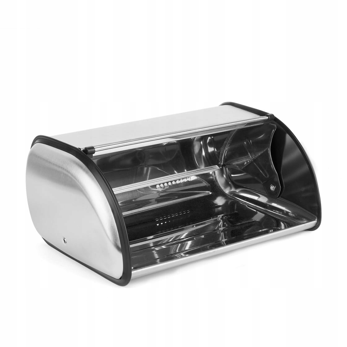 Chlebak stalowy nierdzewny pojemnik pieczywo mały Kolor chrom