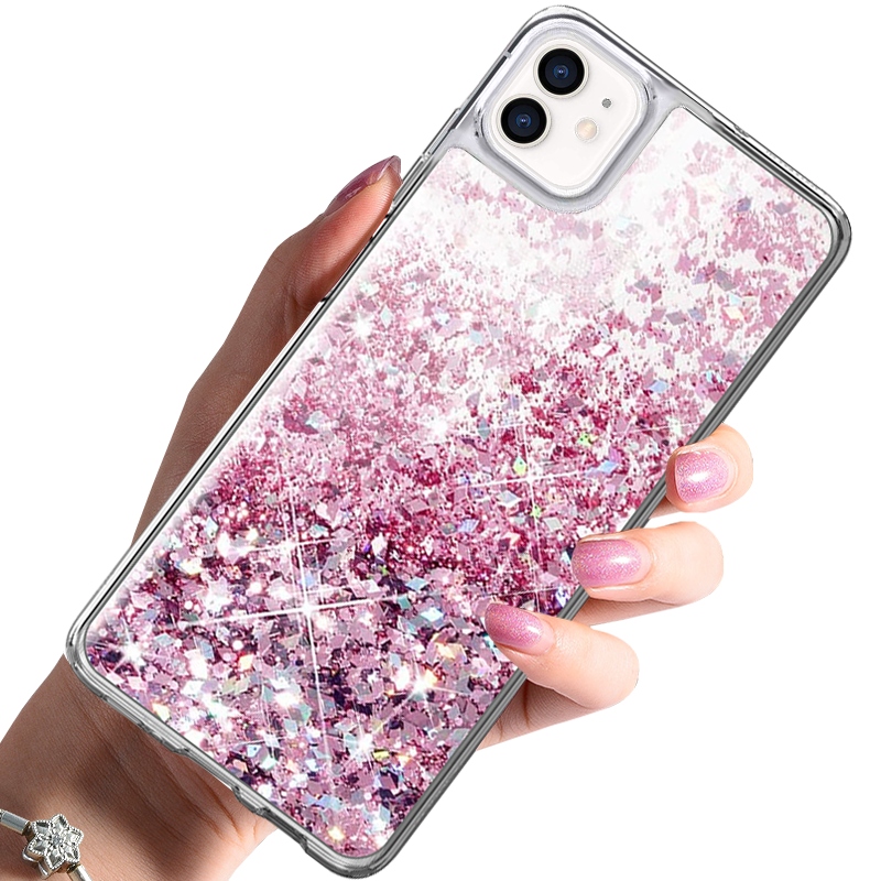 

Etui do iPhone 12 Brokat Pływający Case Szkło 9H