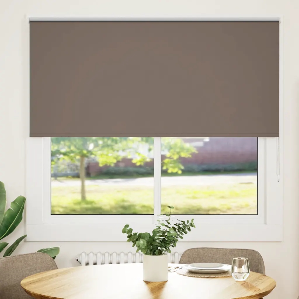 vidaXL Roleta zatemňovací Káva 150x150cm Šířka látky 146,6cm Polyester