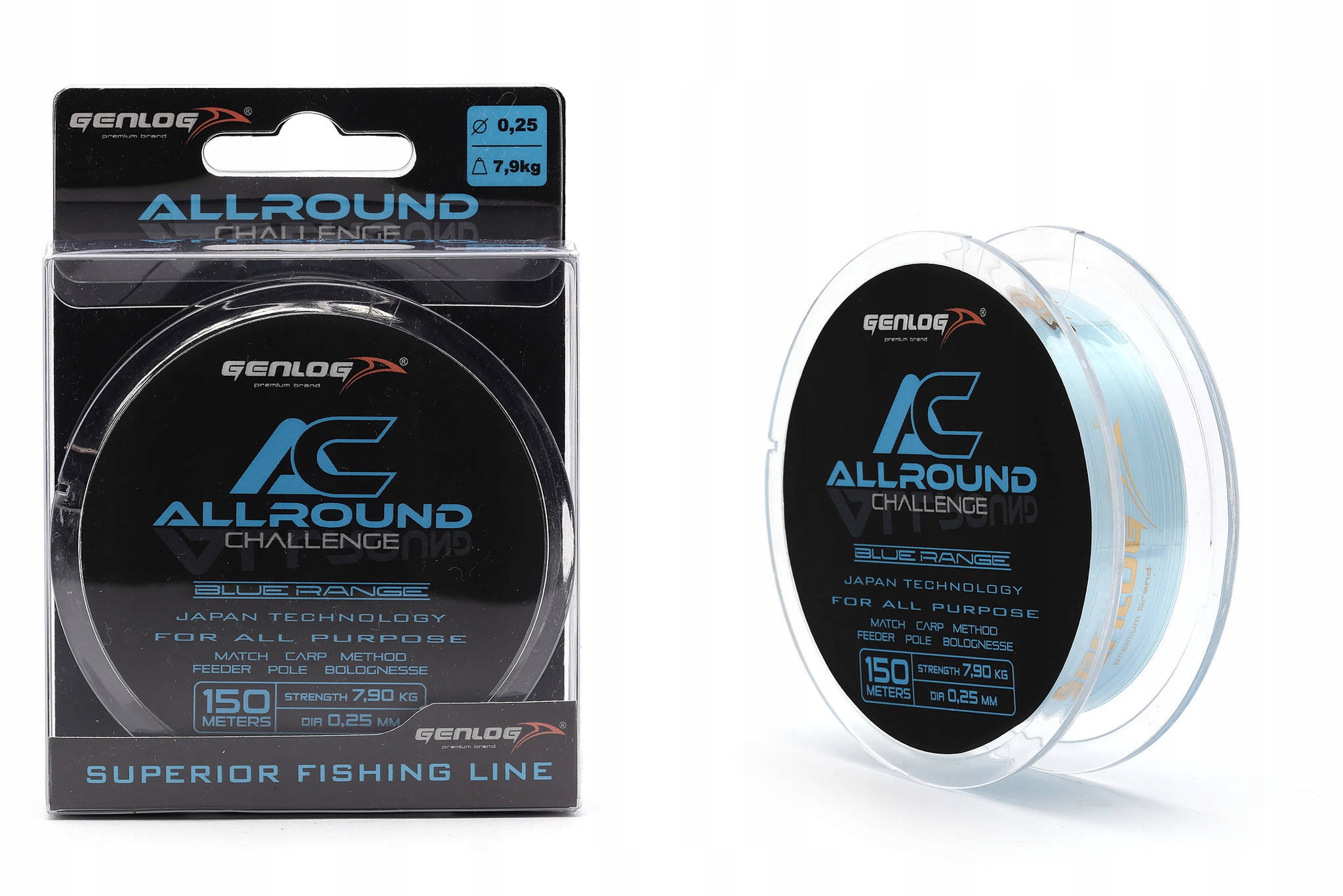 Żyłka Genlog Allround Blue Range 150m-0,18mm