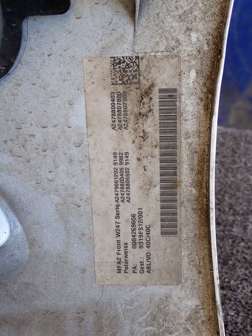 MERCEDES W247 247 B-KLASA 18- FRONTSTOSSSTANGE VORNE