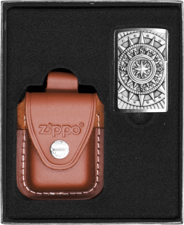 Zestaw ZIPPO Zapalniczka COMPAS EMBLEM prezentowy*nr2