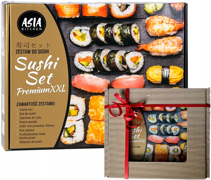 Levně Asia Kitchen Sada na sushi Premium Gold XXL Balení Jako Dárek