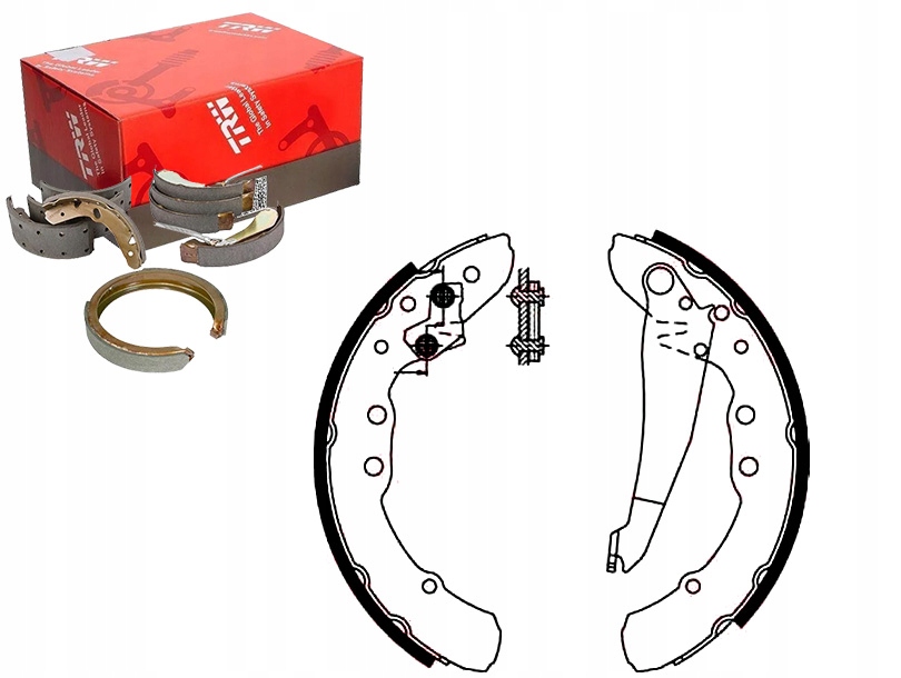 TRWGS8544/RS5 - ТОРМОЗНЫЕ КОЛОДКИ ДЛ. AUDI 100, 80