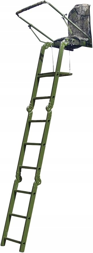 Lovecký žebřík Berger Schröter skládací 2,7 m, odolný, nosnost 100 kg