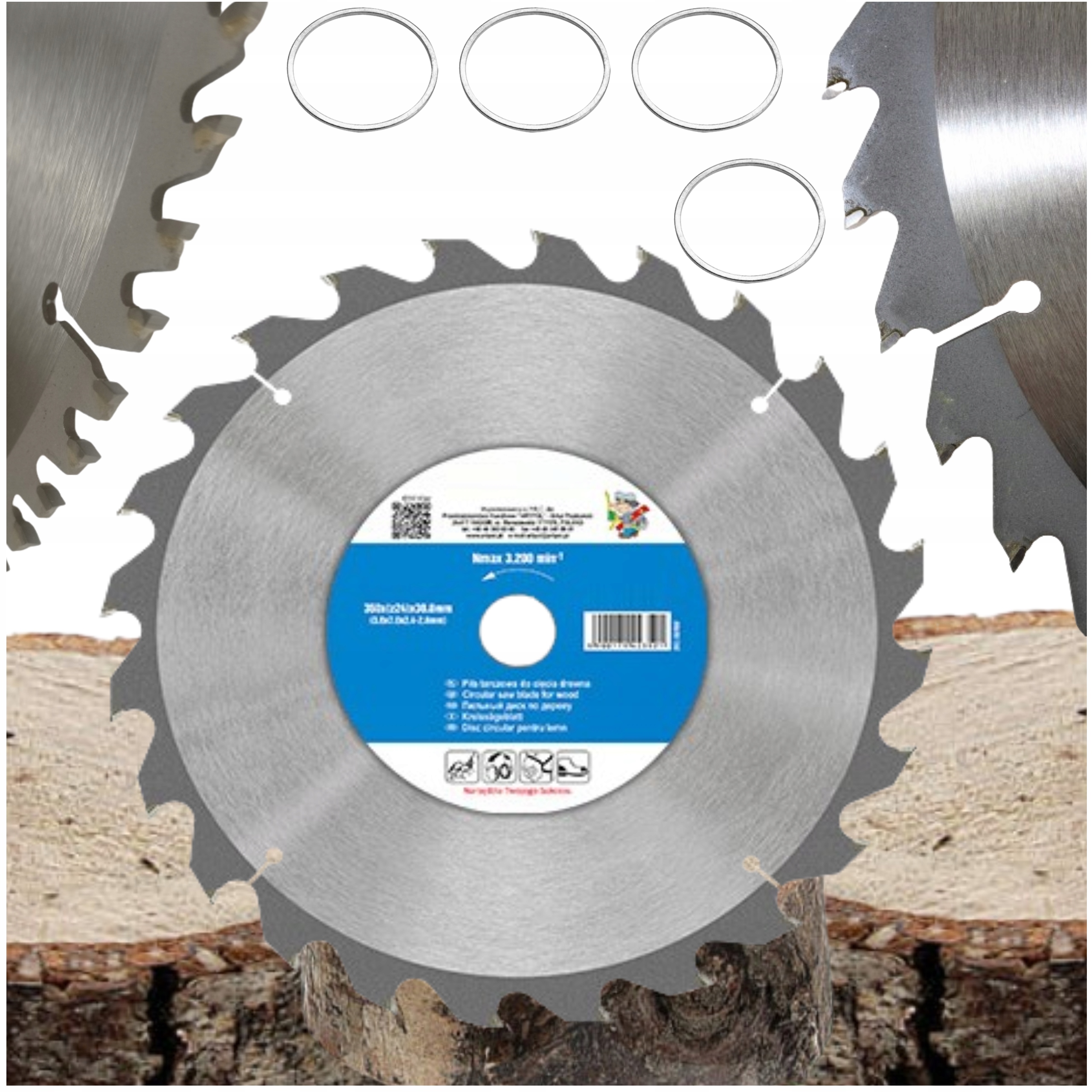 Kotoučová Pila Na Řezání Dřeva 350x30,0 mm Widia 24 Zubů