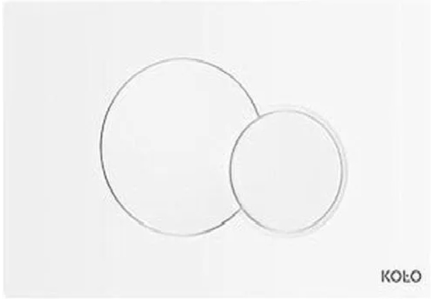 Geberit splachovací tlačítko Eclipse2 pro stojan Koło Technic Gt bílá 94150001
