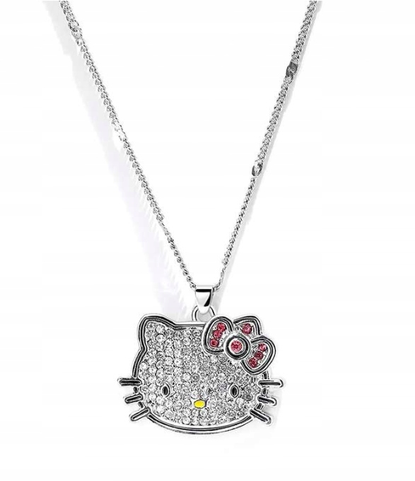 Naszyjnik Hello Kitty Fairy Goth Cyrkonie Y2K