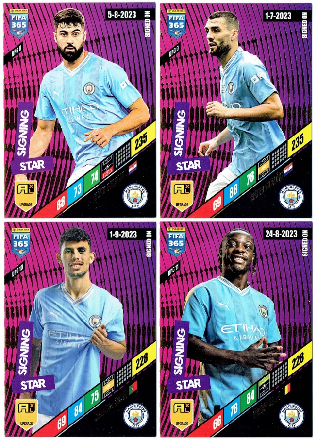 Fifa 365 2024 Upgrade 4x Karta Signing Star Manchester City