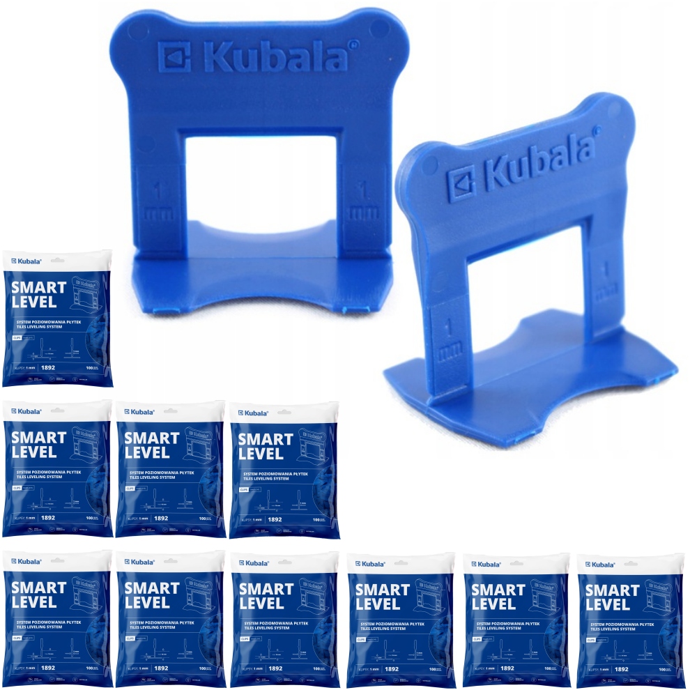Kubala Smart Level Klipsy Pro Vyrovnávání Dlaždic 1 MM Sada 1000 Kusů