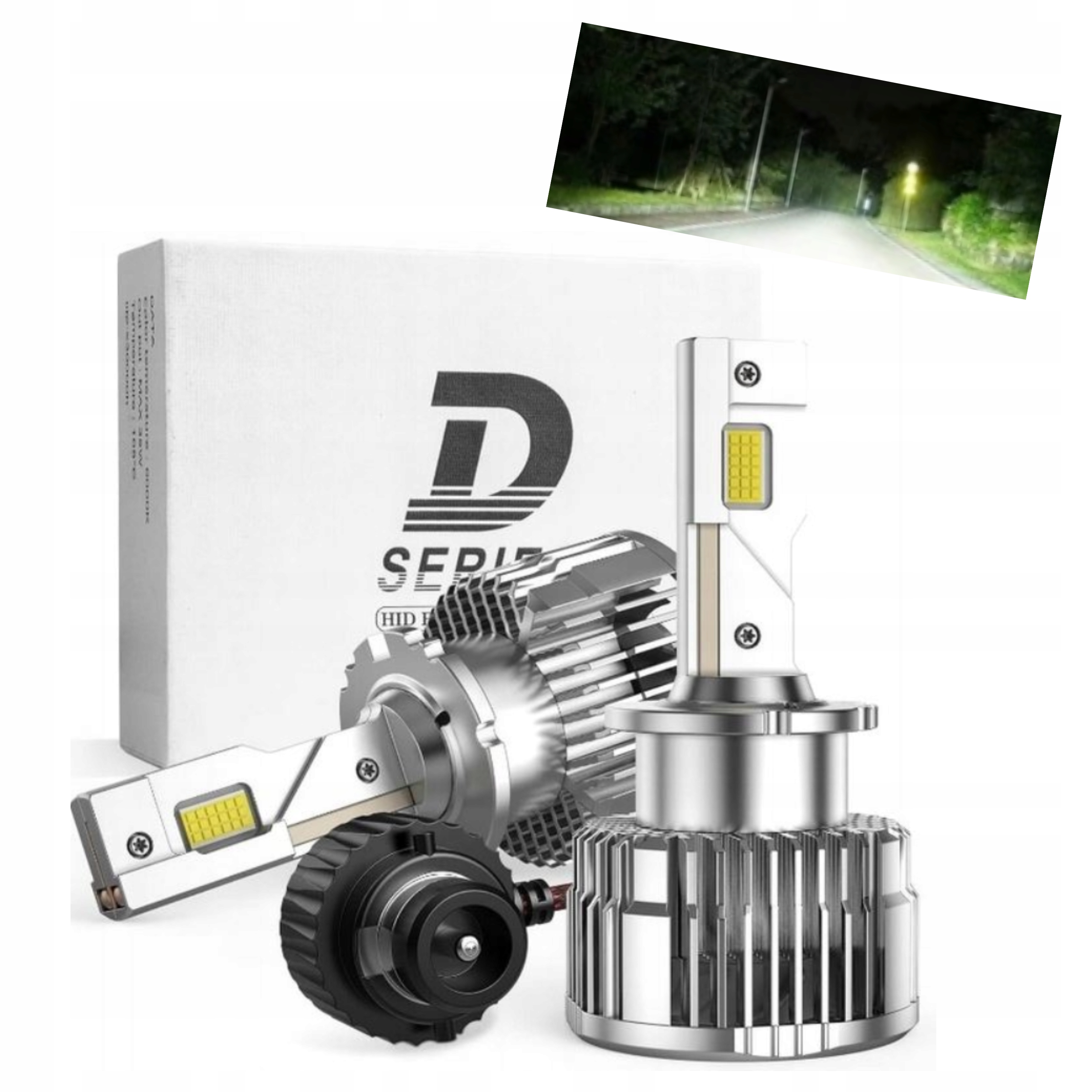2 x Žárovka Led Žárovka D4S Plug&play Xenon 800% Jas 6000K 55W D-series
