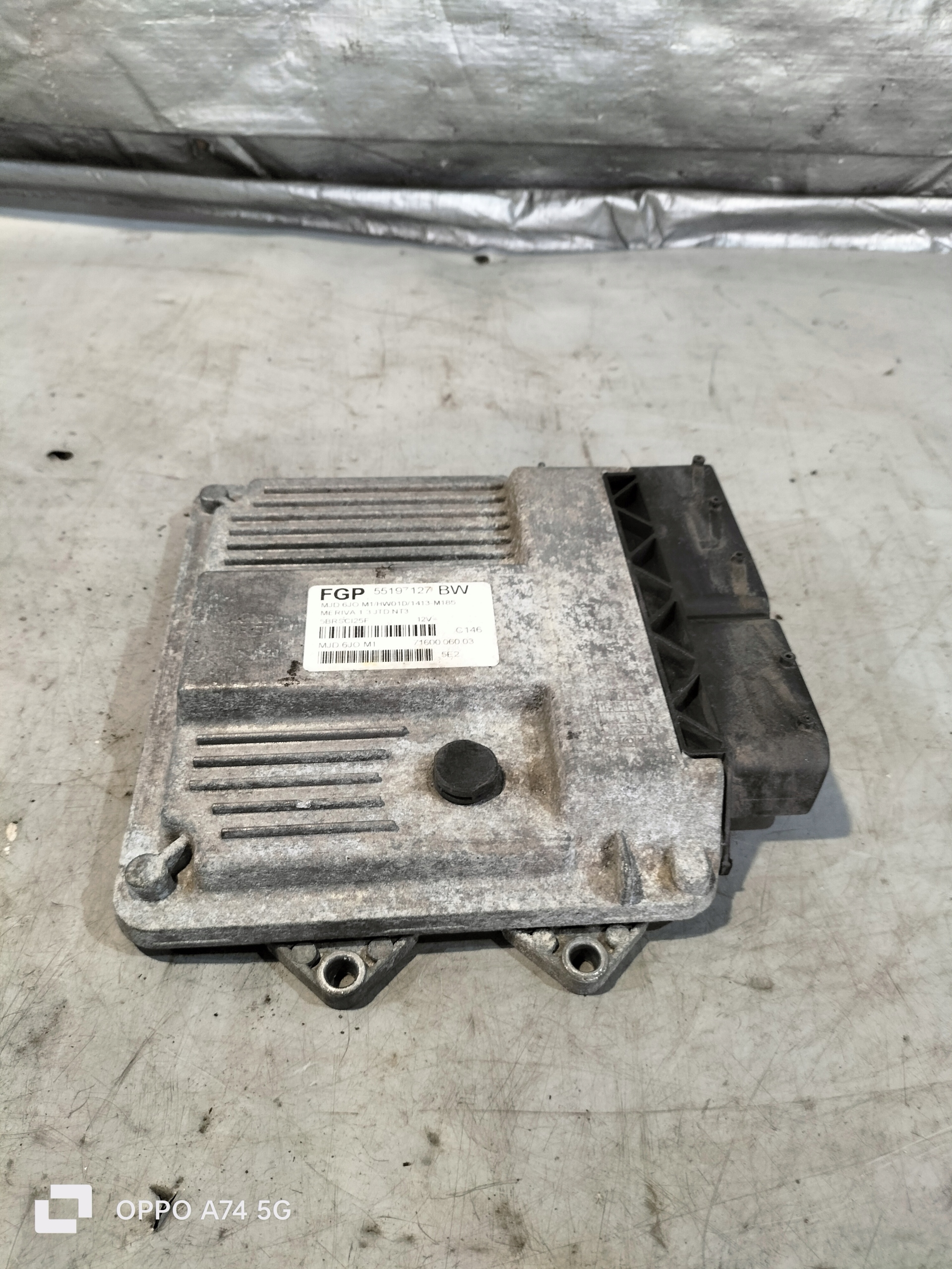 OPEL MERIVA A 1.3 computer Motore 55197127BW