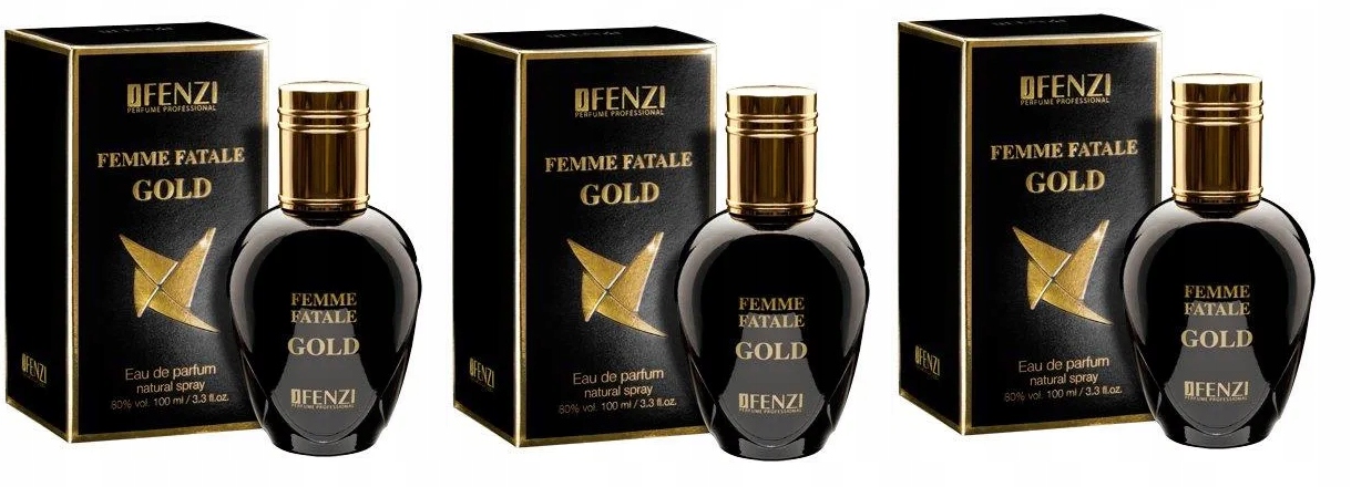 JFenzi Femme Fatale Gold 3x100 ml dámská parfémovaná voda