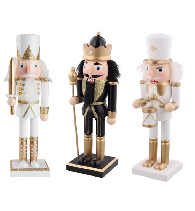 

3 x Dziadek Do Orzechów 26 Figurka Świąteczna Lux