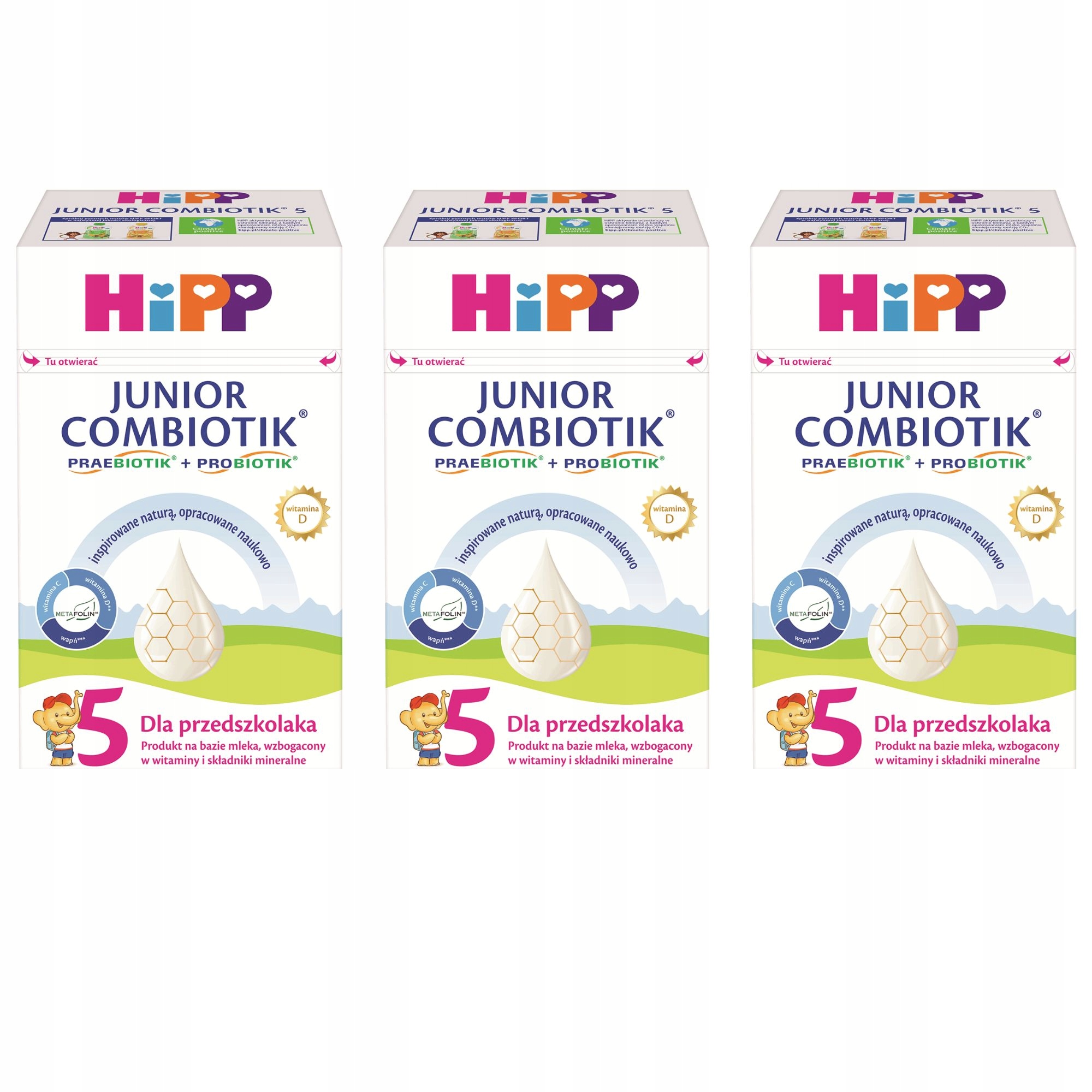 Hipp 5 Combiotik zestaw 3x 550 g