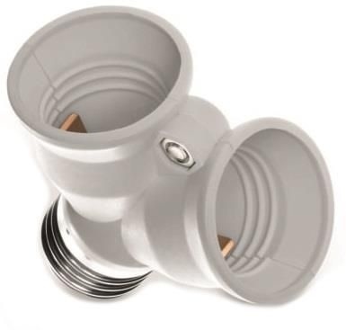 

Adapter przejściówka gwint E27 na 2x E27 redukcja