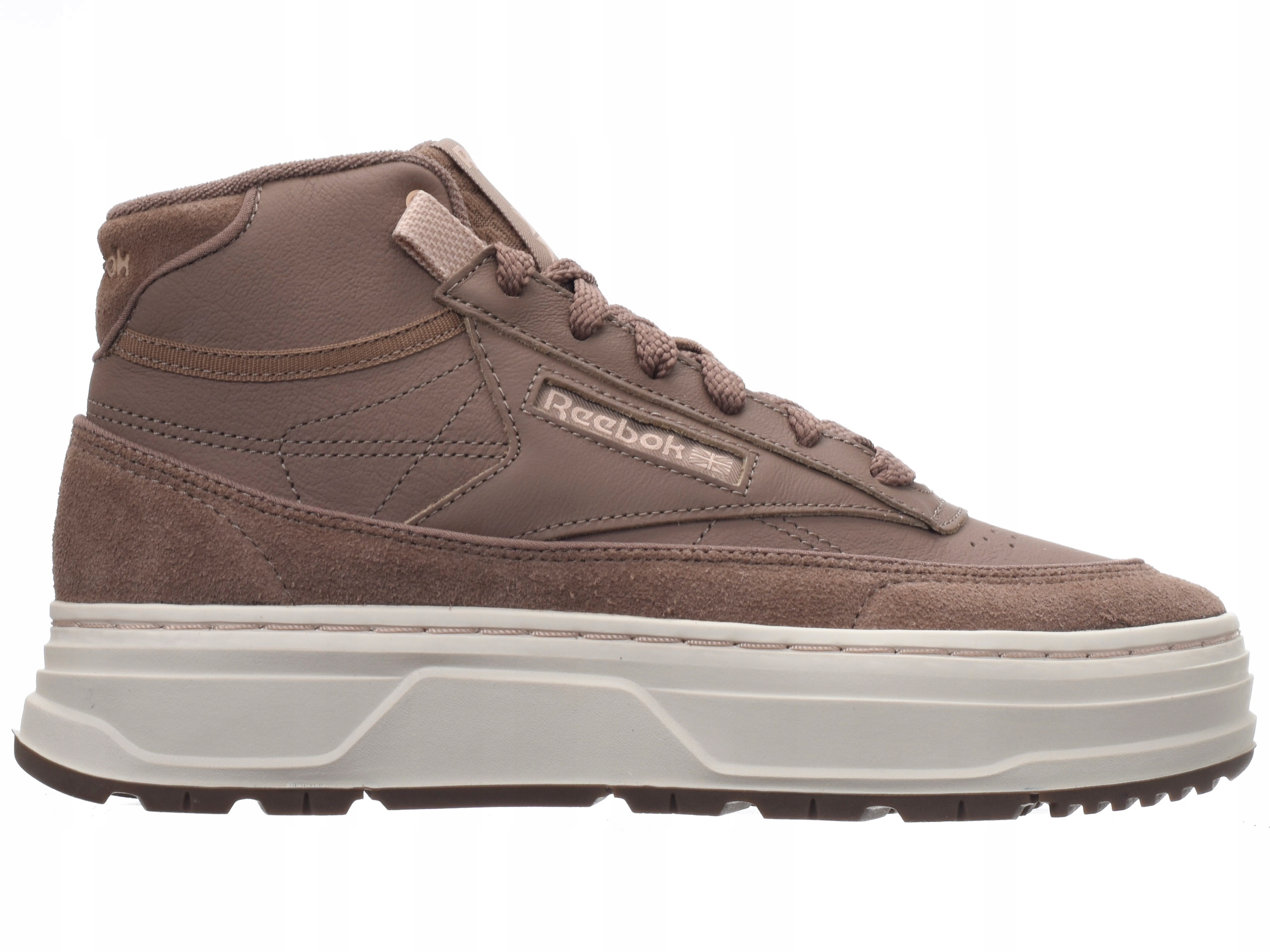 Reebok Club C Geo MID Dámské Sportovní Boty Béžové Kožené 36 Nmc
