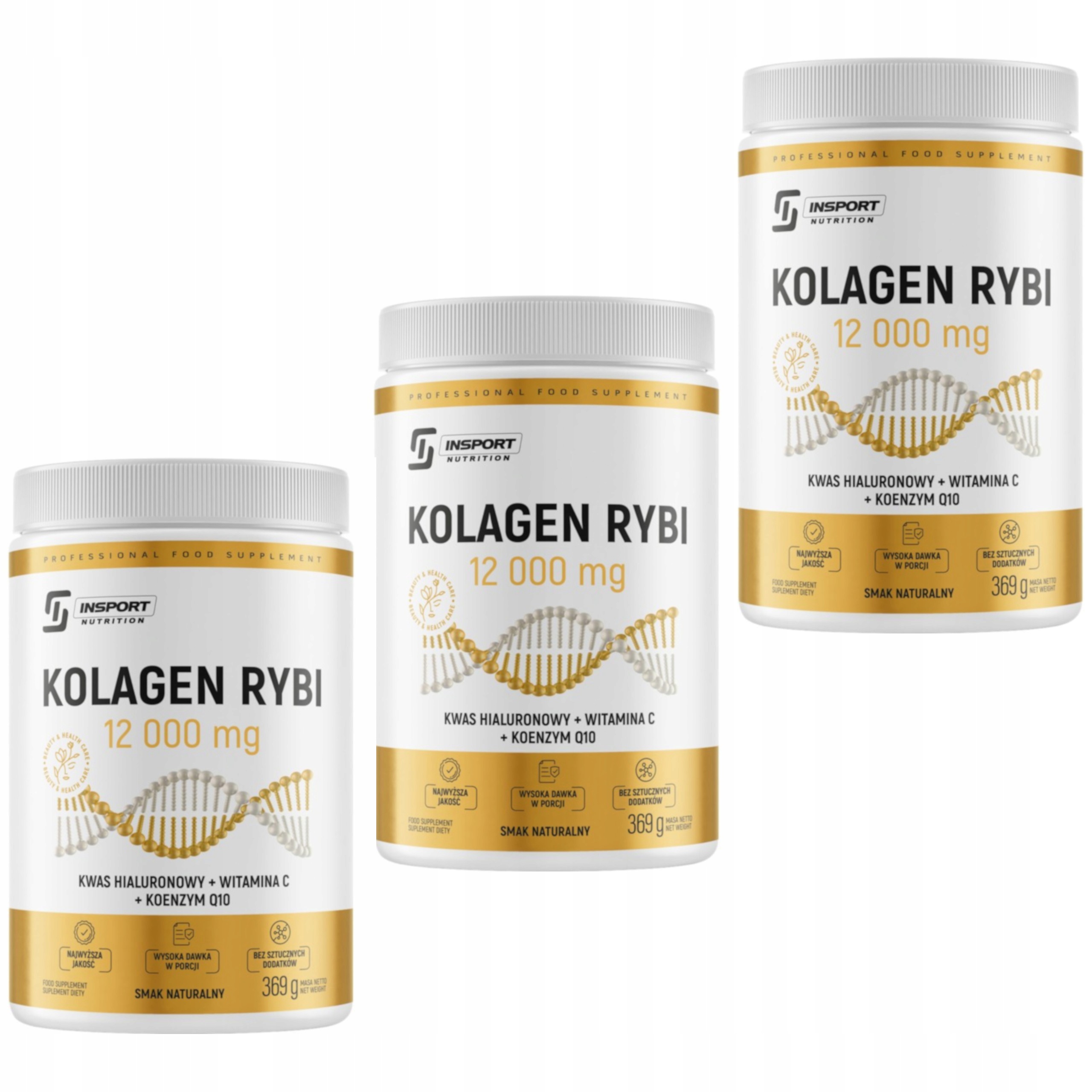Insport Kolagen Rybí 12000 mg 1107 g Koenzym Q10 Kyselina Hyaluronová Kostní Klouby