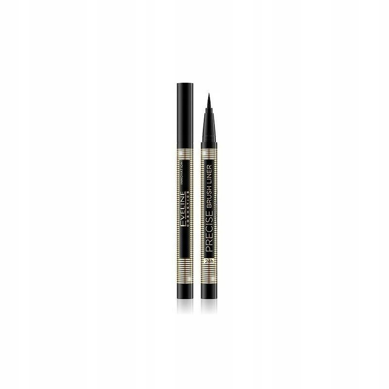 EVELINE Cosmetics Eyeliner w Pędzelku Deep Black - Trwały, Wodoodporny, 24h