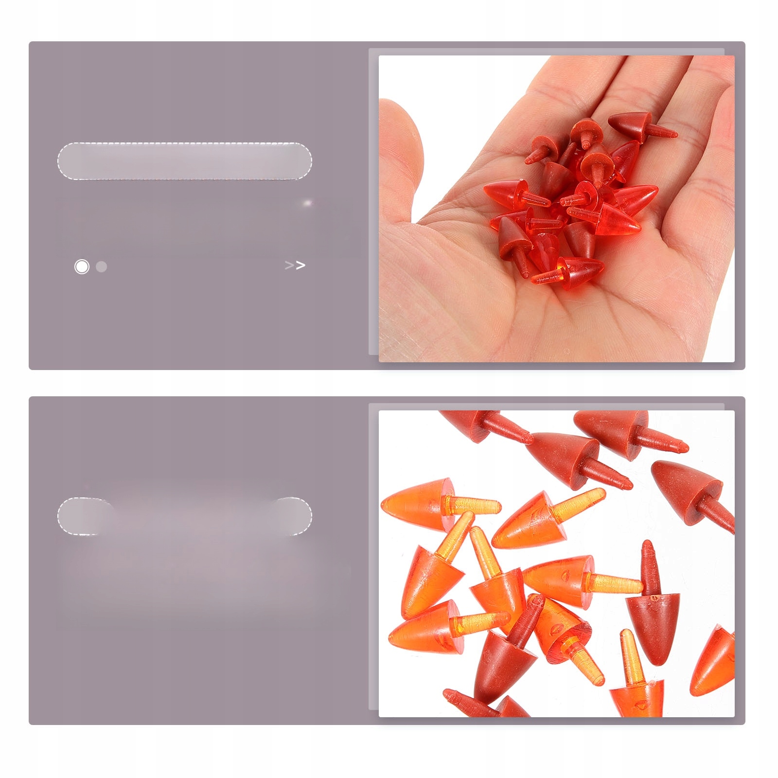 AKCESORIA DO ŚWIĄTECZNEGO RZEMIOSŁA Z PLASTIKOWEGO NOSA BAŁWANA Seria other