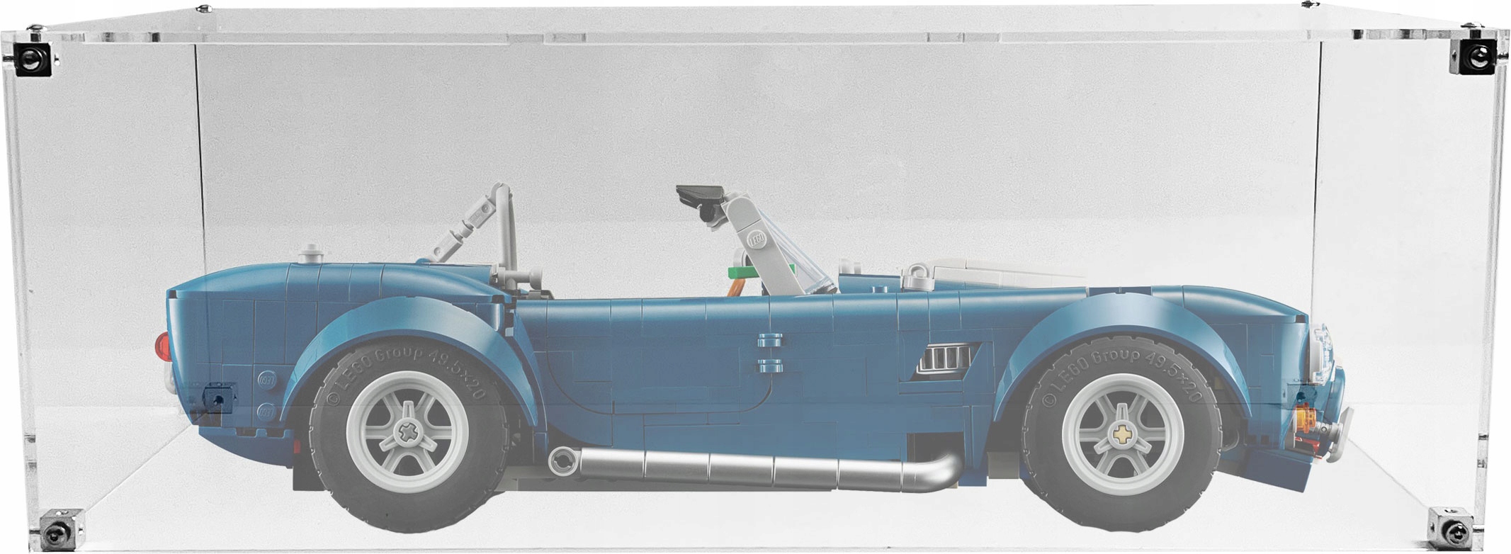 Vitrína Drewlandia pro stavebnici Lego 10357 Icons Shelby Cobra 427 S/c