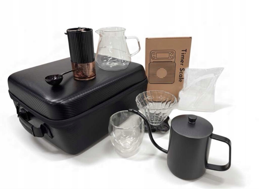 Turistická sada na přípravu kávy pour-over ruční cestovní sada na kávu