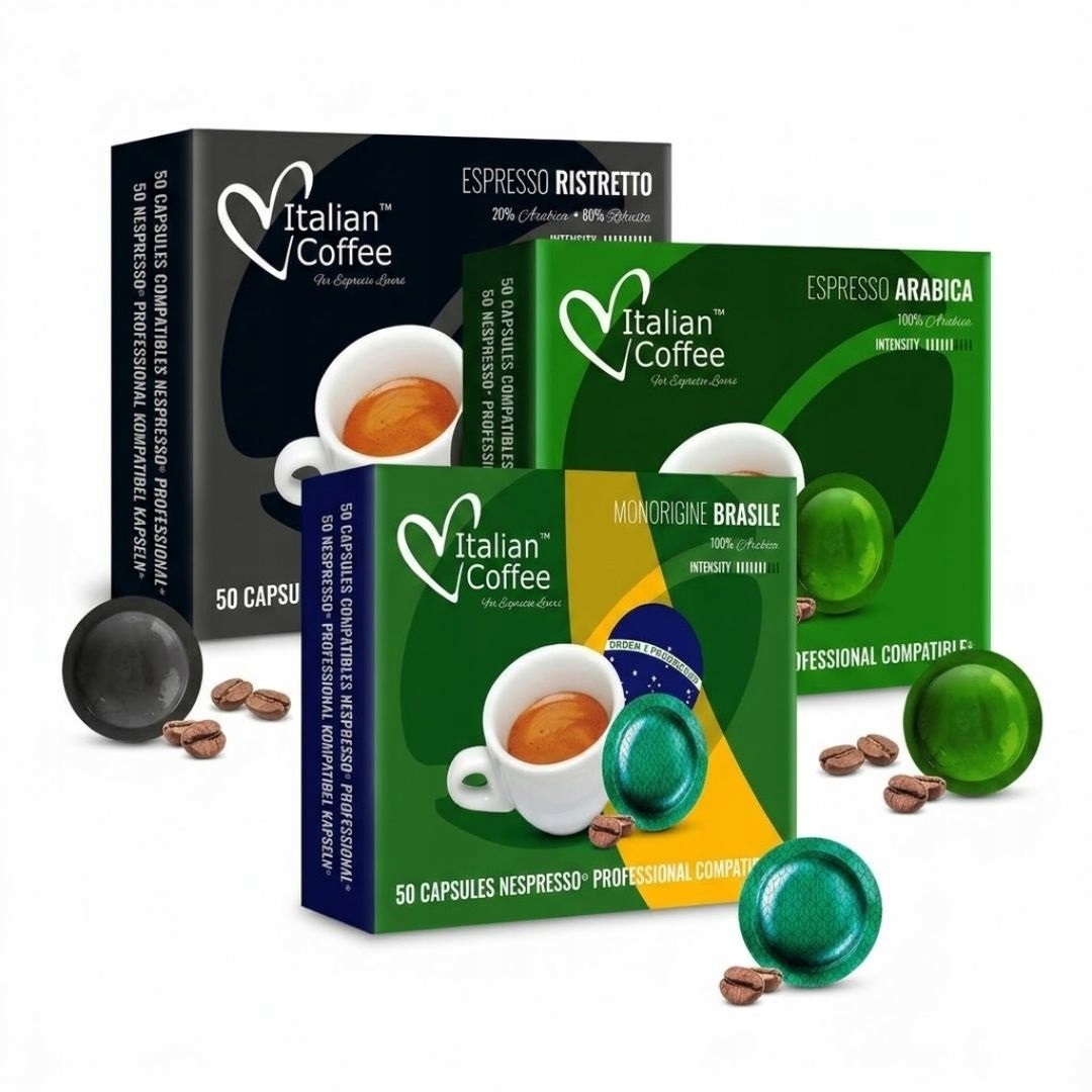 Kapsle Nespresso Professional Italian Coffee Arabica Ristretto 150 kusů