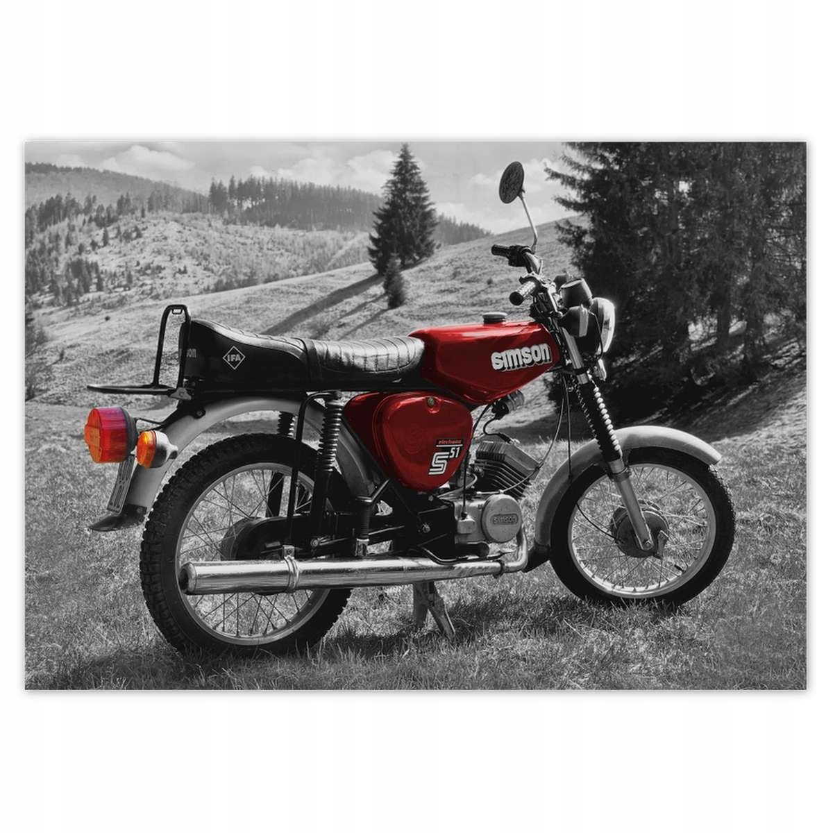 Fototapety 312x219 Červený Simson S51 E